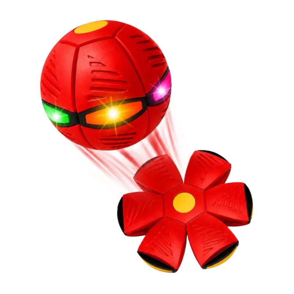 Disco Voador Bola Mágica Interativa com Mola Pop-Up para Pets